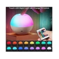 thumbnail image 2 of Luz nocturna LED táctil para niños: 16 colores, control remoto, brillo ajustable, segura y recargable., 2 of 5