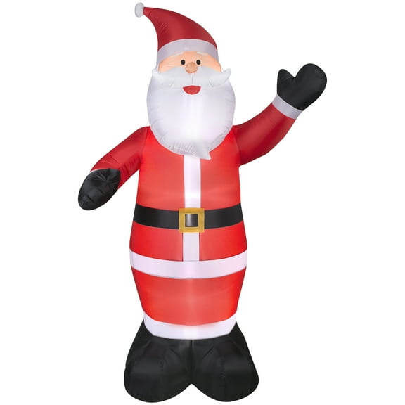 Gemmy Christmas Inflatable Santa , 8 ft Tall, Multi