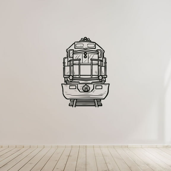 Modern Train Beautiful Train Railway Silhouette Train System SilhouetteVinyl Wall Sticker Art Decal Décor Home Room Kids Room Boys Girls Room Train Lover Living Room Decoration Size (20x14 inch)