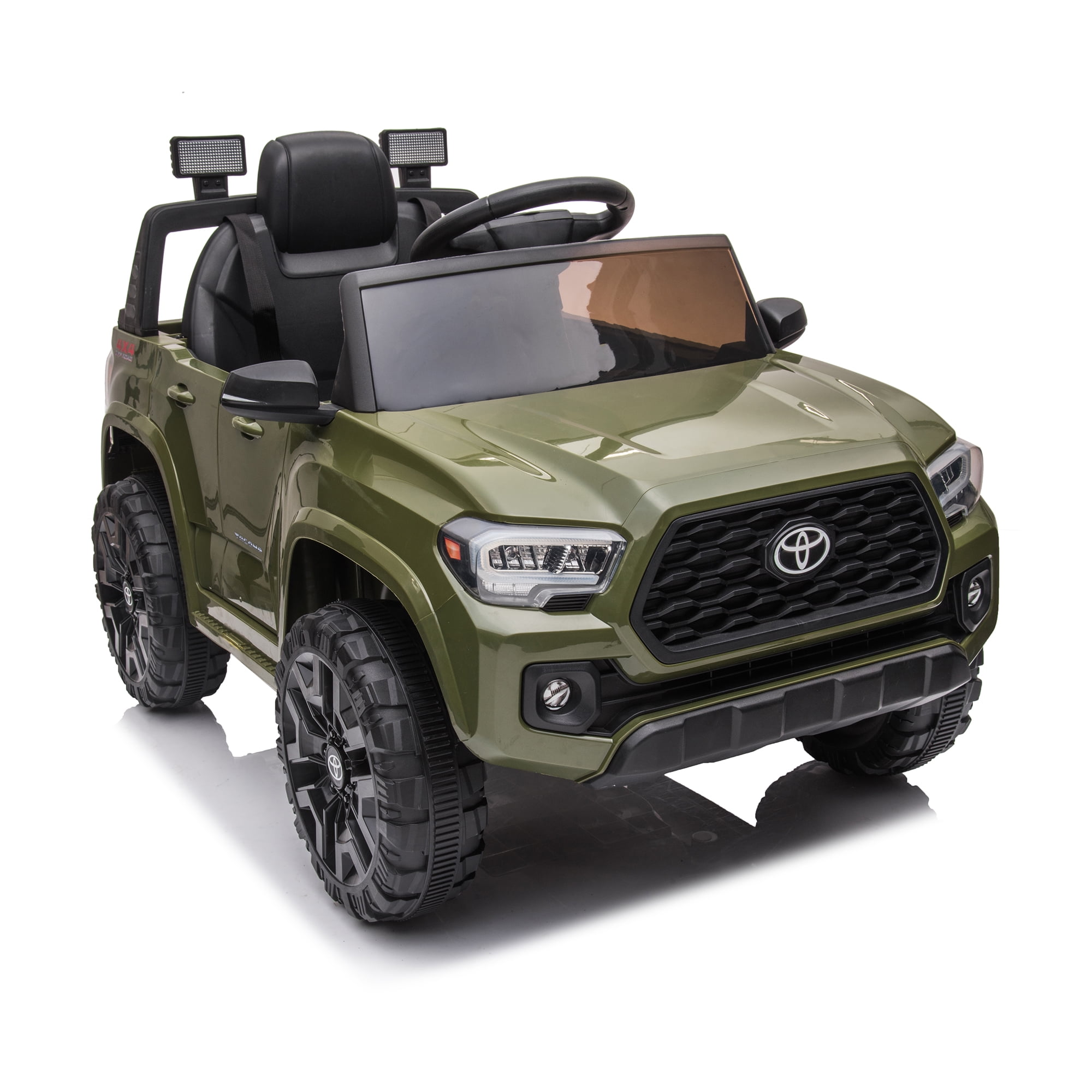 CIPACHO 12V Electric Cars for Kids, Licensed Toyota Tacoma Ride On Car, Remote Control Truck Car for Boys Girls, Battery Powered Kids' Vehicles with MP3, FM, LED Lights, Green CIPACHO 12V Electric Cars for Kids, Licensed Toyota Tacoma Ride On Car, Remote Control Truck Car for Boys Girls, Battery Powered Kids' Vehicles with MP3, FM, LED Lights, Green