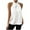 White, variant on Pincandy Women Sleeveless Mock Turtleneck Tank Tops Slim Fit Stretchy Layer Tee Shirts