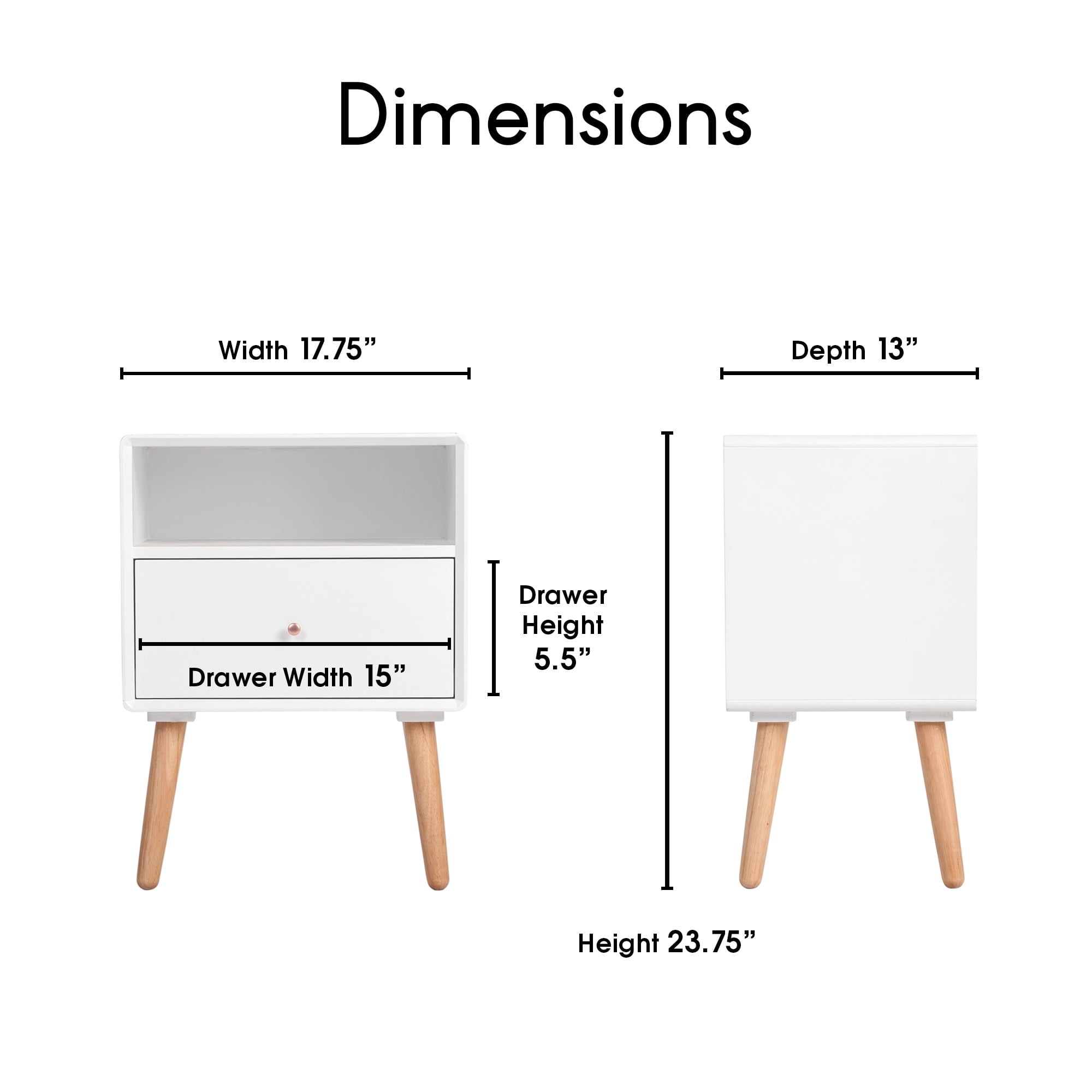 Millwork Holdings,. Co Inc Adore Decor Lilou Side Table, White