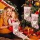 thumbnail image 4 of Christmas Faceless Doll Christmas Stockings P.ink Plush Holiday Decorations Door Window Christmas Tree Large Pendant, 4 of 7