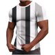 thumbnail image 2 of Tops para hombre, blusas y camisas de manga corta con cuello redondo para hombre, camisetas casuales holgadas con estampado elástico para hombre, blusa de manga corta con cuello redondo para primavera, 2 of 6