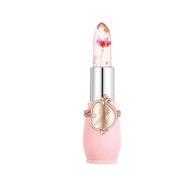 Hot Sale! Beauty Bright Flower Crystal Jelly Lipstick Temperature Change Color Lip