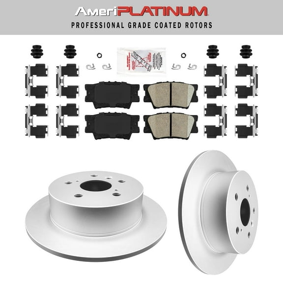Rear Ceramic Brake Pads & Coated Rotors FOR TOYOTA AND LEXUS 2013-2017 CAMRY