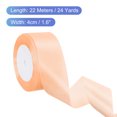 thumbnail image 2 of Uxcell 24 Yards Champagne Satin Ribbon, Polyester for Gift Wrapping Wedding Decoration, 2 of 6