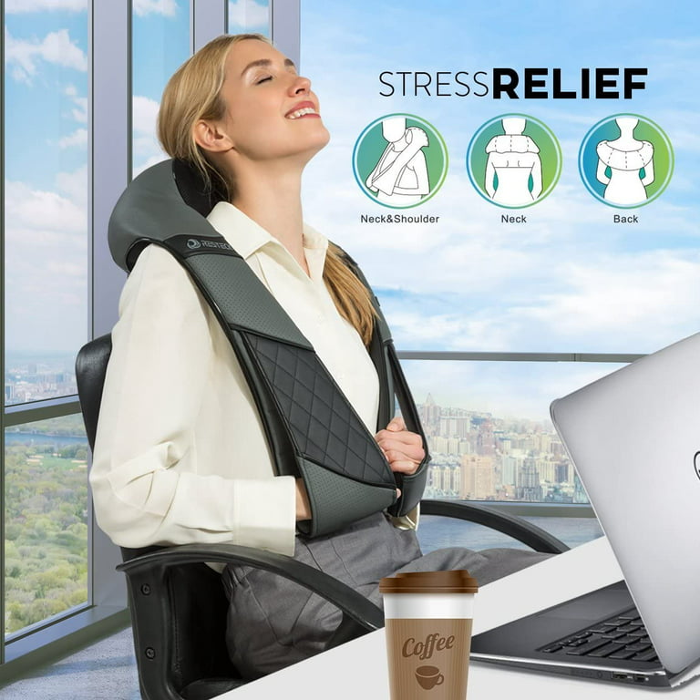 RESTECK™ Shiatsu Kneading Shoulder & Neck Massager Pillow with