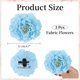 thumbnail image 2 of Uxcell 3 Pcs Peony Flowers Hair Clip, 4.7 Inch Artificial Fabric Head Flower for Women Hair Pins Corsage DIY Crafts Clothing Wedding Birthday Party, Light Blue, 2 of 7