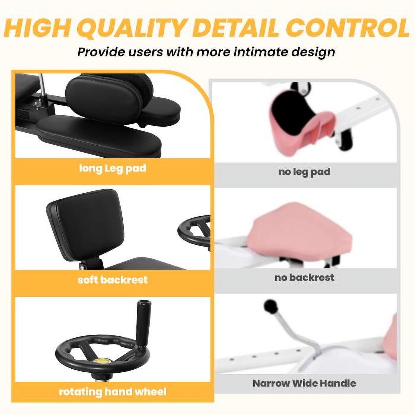 Stretching Machine for Flexibility, Steel Structure Cushioned Seat, 0-180° Adjustment Max 240°, Leg Stretcher, Home Gym Yoga Dance Training
