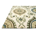 thumbnail image 2 of Loloi Rugs FRACFC-24IVAQ5076 5 ft. x 7 ft. 6 in. Francesca Rectangular Shape Hand Hooked Area Rug, Ivory and Aqua, 2 of 2