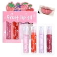 thumbnail image 1 of Skynest Girls Roll On Lip Gloss Set con estuche 4 piezas de maquillaje de labios brillante para niños y adolescentes Sabores frutales Regalo de fiesta para niños Mejores amigos, 1 of 5
