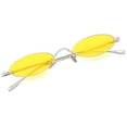 thumbnail image 1 of FEISEDY Vintage Small Sunglasses Oval Slender Metal Frame Candy Colors B2277, 1 of 6
