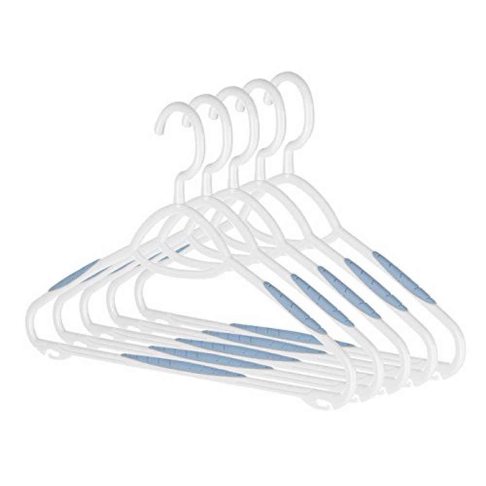 Whitmor SureGrip Plastic Hangers (Set of 5)