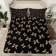 thumbnail image 2 of Homewish Green Camouflage Bowknot Bed Sheets, Cartoon Princess Bow Kids King Sheets, 4pcs, 2 of 7