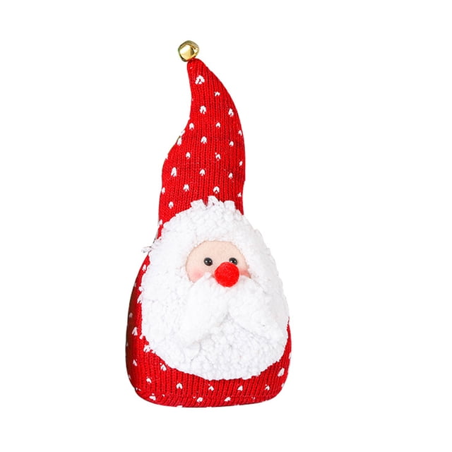 Injueey Muñeco de tela, adorno de Navidad, juguete para niños, diseño multicolor, mano de obra fina, adorno de utilería DIY, regalos dulces, Kits de decoración para fiestas Rojo Injueey HA070783-02