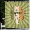 thumbnail image 4 of Ambesonne Colorful Shower Curtain, St. Patricks Day, 69"Wx84"L, Olive Green, 4 of 5
