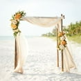 thumbnail image 2 of Flower Wreath Artificial Wedding Arch Floral Arrangements For Ceremony Backdrop Reception Table Decoration, 2 of 9