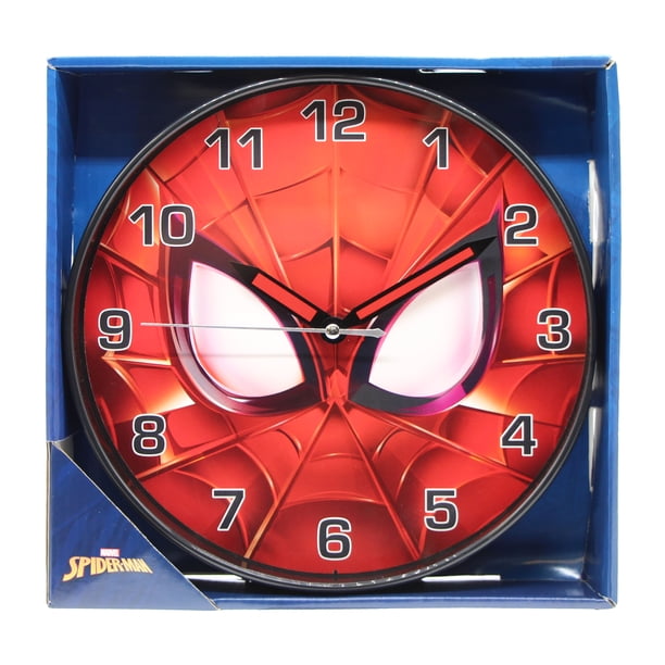 Marvel 10'' Quartz Spiderman Wall Clock, Red - Walmart Business