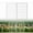 White, variant on SunsGrove Decorative Garden Fence with Gate 24 in(H) x 14.8 ft(L) 8 Panels, Heavy Duty Metal Animal Barrier Fence for Yard, Flower Bed Fencing, Garden Border Fence, Easy Set Up, Black