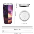 thumbnail image 2 of 20oz Insulated Stainless Steel Tumbler,Hawaii Double Wall Vacuum Travel Coffee Mug, 2 of 8