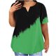 thumbnail image 1 of Camisetas Casuales de las Mujeres Largo Casual Impreso Cuello Redondo Suelto Top, Camiseta de Verano de Manga Corta, 1 of 4
