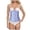 Blue, variant on Womens Shapewear Women's Floral Overbust Corset Top Waist Cincher Shapewear Bustier Trim Red,S