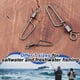 thumbnail image 5 of Mosquetones Giratorios Coastlock de Acero Inoxidable, 25 Unidades, con Conector de Pesca, con Terminal de Cambio Rápido, Tipo 4, 5 of 5