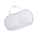 thumbnail image 2 of Bolsa de lavado para sujetadores con doble cremallera Bolsas de lavado de malla antideformación de poliéster para lavadora Azul claro, 2 of 10