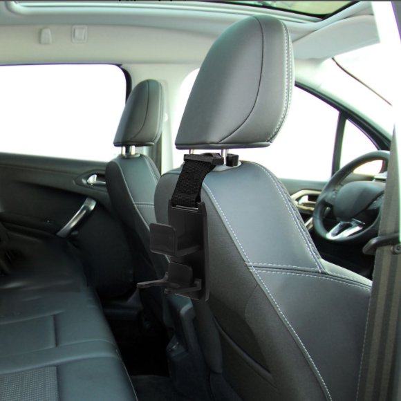 WEUVEB Crochets de Voiture Noirs Élégants pour Appuie-Tête Porte-Sac Organisateur pour Rangement de Siège Arrière