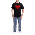 thumbnail image 5 of CafePress - Red Heart Drawing Pajamas - Men's Dark Loose Fit Cotton Pajama Set, 5 of 7