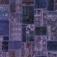 thumbnail image 1 of Ahgly Company Indoor Square Oriental Blue Modern Area Rugs, 7' Square, 1 of 4
