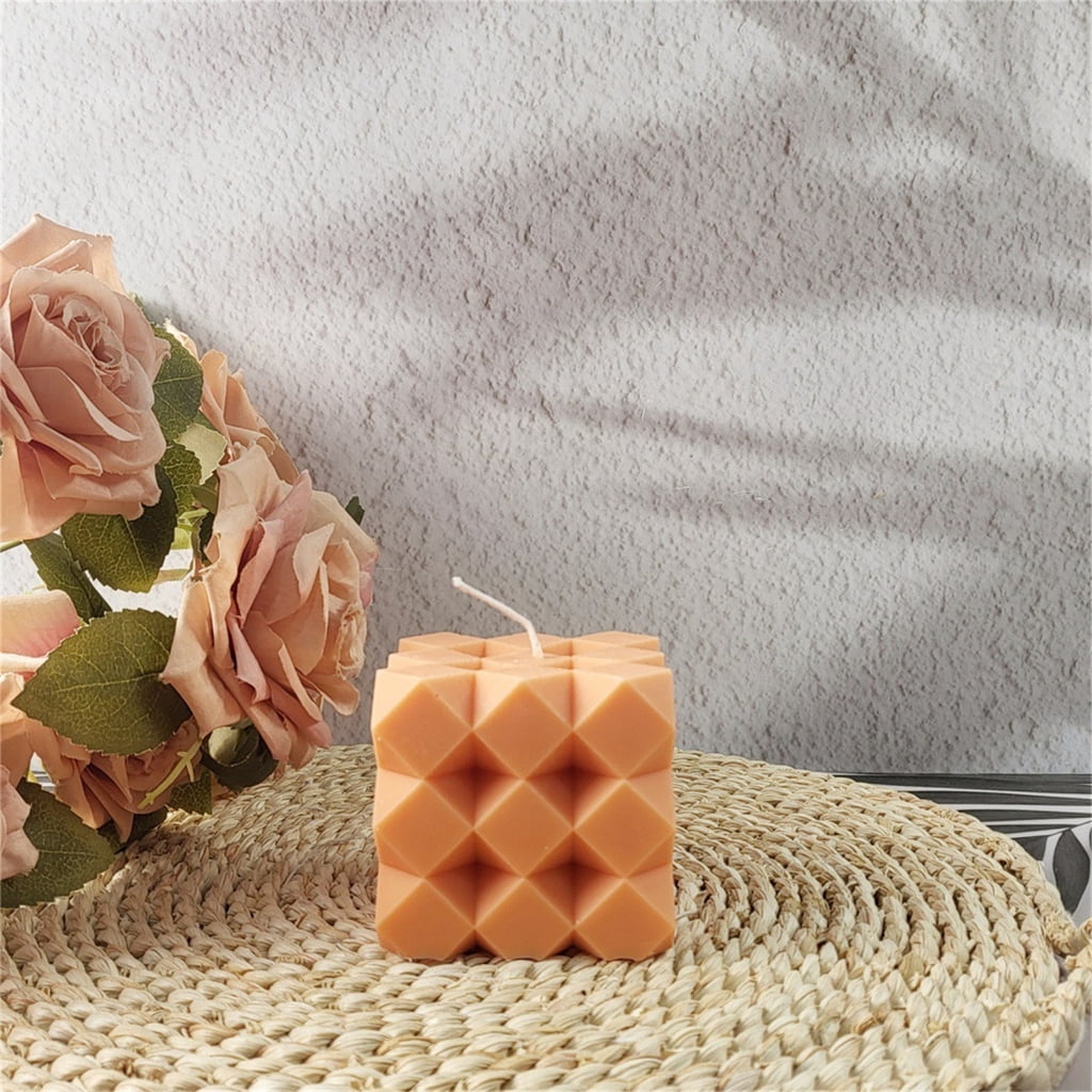Candle Molds Cube Silicones Mould Ornament Molds Casting Mould Epoxy Resin Molds Craft Supplies for Home Decorations