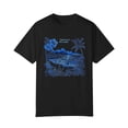 thumbnail image 4 of NAMTYQX Shirts for Women Round Neck Stretch Print Boxy Fit Airoft Stylish Plus Size Short Sleeve Gemustert Womens Blouses Black Size M, 4 of 5