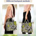 thumbnail image 4 of FORMRS Womens Corduroy Tote Bag Crossbody Shoulder Handbag with Pocket, Beige Flower Pattern, 4 of 7