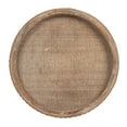 thumbnail image 5 of Creative Co-Op Whitewashed Round Decorative Wood Tray, 5 of 6