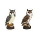 thumbnail image 1 of 2x Espantapájaros Zulema de búho para adorno de estatua de jardín 10x7.5x17cm figrines de estatua de búho, 1 of 9