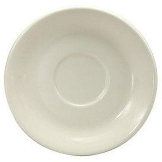 6.875 in. Cream White RE Jumbo Saucer