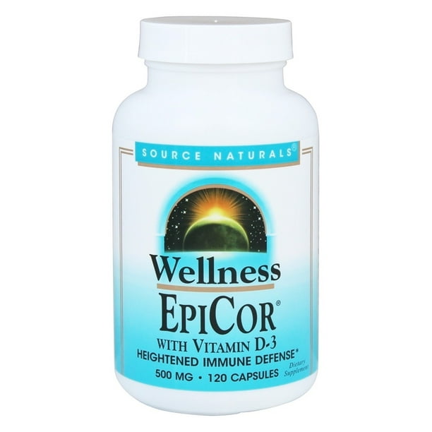Source Naturals - Wellness EpiCor with Vitamin D3 500 mg. - 120 ...