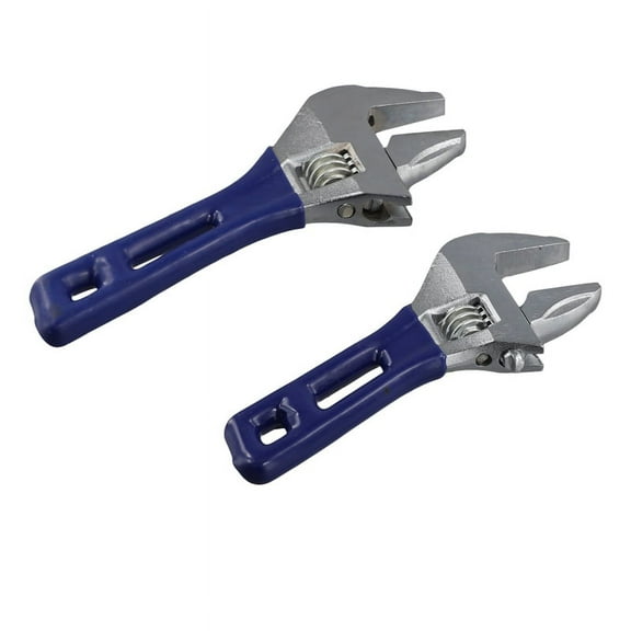 2PCS Universal Adjustable Wrench Large Opening Short Handle Multifunctional Mini Wrench Bathroom Tools
