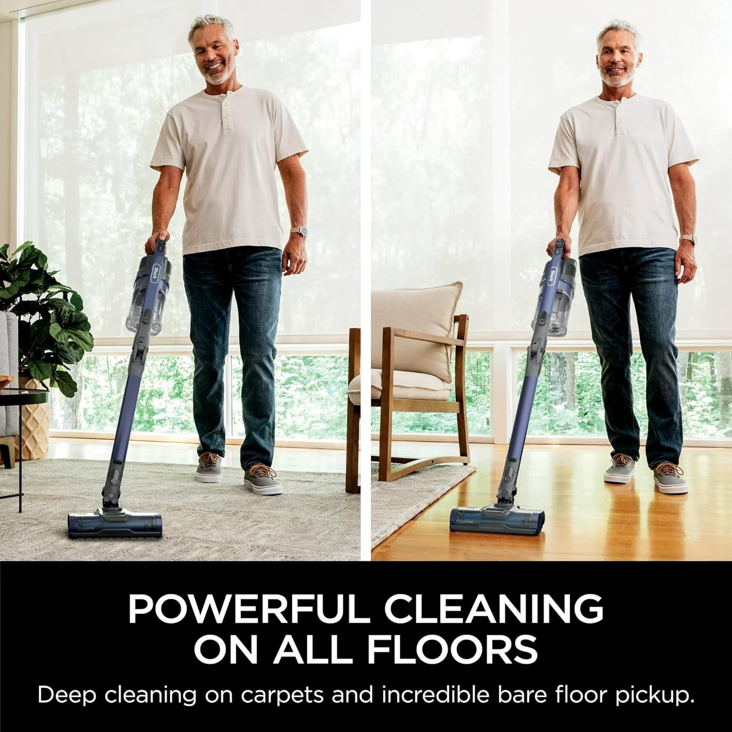 Restored Shark IZ340H Pet Pro Cordless Stick Vacuum, MultiFLEX, Self-Cleaning Brushroll, HEPA Filtration, 40-Min Runtime, Lightweight, Blue (Refurbished)