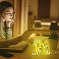 thumbnail image 2 of Tkrady Random Floral Resin Night Light, Floral Resin Letter, Pressed Flower Resin Letters with LED Light for Wife,Mother, Birthday Gift for Her, Mother's Day, 2 of 7