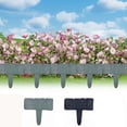 thumbnail image 4 of 20 Pack Imitation Stone Garden Fence No Dig Landscape Edging Faux Stone Garden Border Plastic Pound in Edging for Landscaping Flower Beds Yard Decorative Artificial Rock Edgers Bricks, 4 of 5
