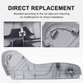 thumbnail image 5 of Light Grey Front Left Driver Side Seat Trim Panel Replacement for Toyota Tacoma Bucket Seats 1995-2004 Seat Track Cover Trim Replacement for 71812-04010-B2 7181204010B2, 5 of 6