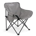 thumbnail image 1 of Silla Plegable para Camping Pesca Playa y Exteriores de Lona Impermebale Ligera Silla para Exterior Ergonomica con Estructura de Acero y Funda Transportadora (Gris), 1 of 5