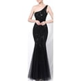 thumbnail image 1 of One Shoulder Emerald Evening Dresses Green Sequined Long Mermaid Prom Gown Glitter Elegant Party Dress Pattern Lace Formal Dress14 Gao Jinjia LED, 1 of 2
