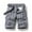 Gray, variant on AXXD Mens Work Shorts Summer Stripe Work Shorts with Multi-pocket Mid-waist Cargo Shorts New Arrival