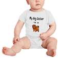 thumbnail image 2 of My Big Sister Is A Chow chow Dog Cute Baby Bodysuit Boy Girl Unisex, 2 of 5