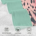 thumbnail image 5 of Yayeee 100% Cotton Hand Towels for Bathroom 16" x 28" Soft Absorbent Kitchen Towel, Big Pink Cheetah, 5 of 7