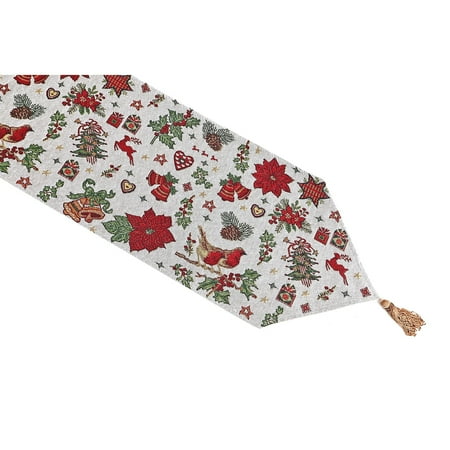 

IH Casa Decor-Tapestry Table Runner (Holiday Festivities) (36) - Set of 2Multi13inLX36inWX1inH
